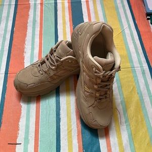 Vionic Cream Athletic Shoes with Supportive Sole